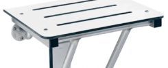 18" X 15 13/16" STAINLESS STEEL FOLDING SHOWER SEAT /$ 500 (USD)
